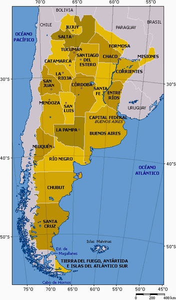 Argentina - Map - Provinces with names.png 
      (456 � 776 pixels, taille du fichier : 37 ko)